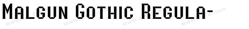 Malgun Gothic Regula字体转换 Malgun Gothic Regula字体转换